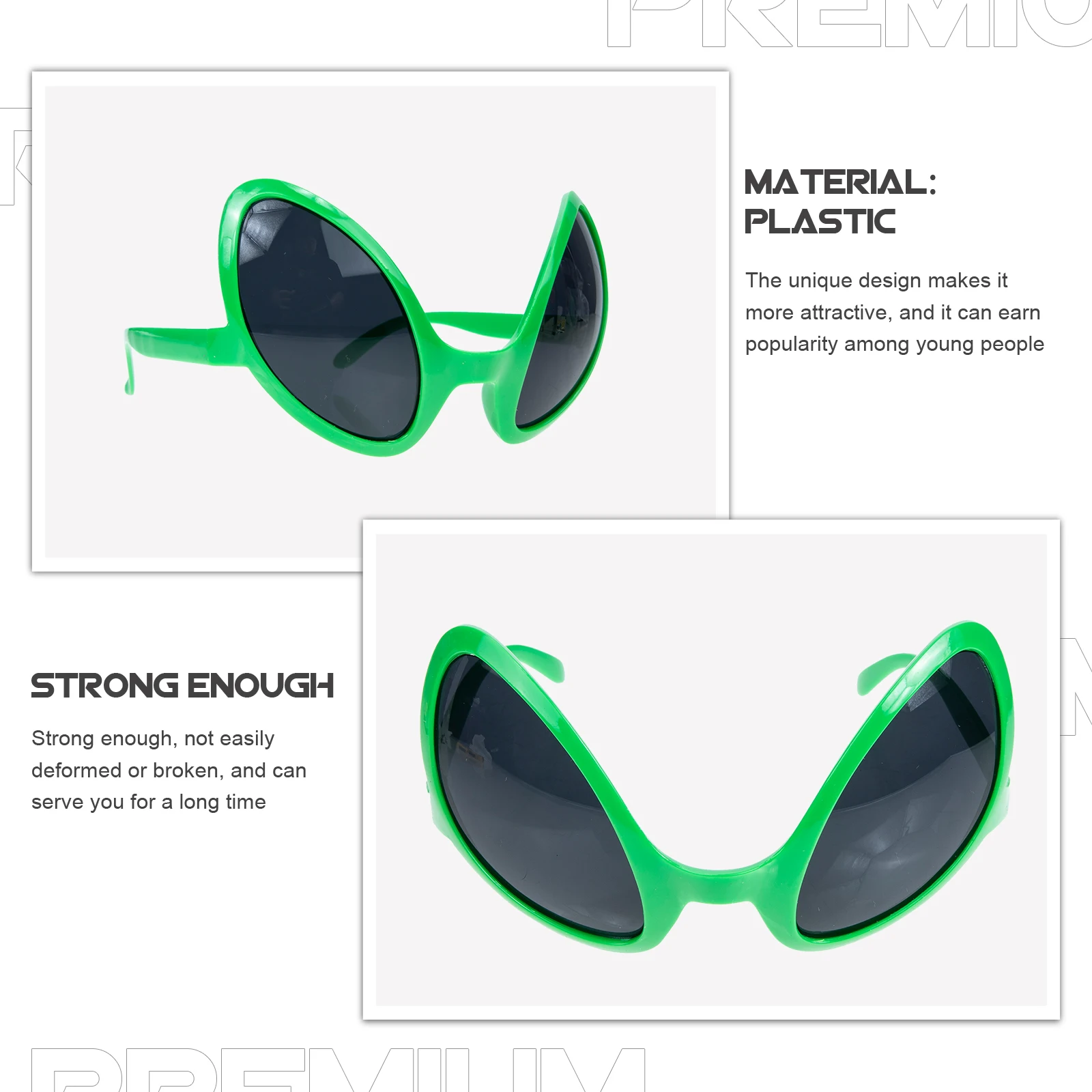 

2Pcs Funny Shaped Glasses Durable Party Accessories Glasses for Adults Kids Fashion Travel Outdoor