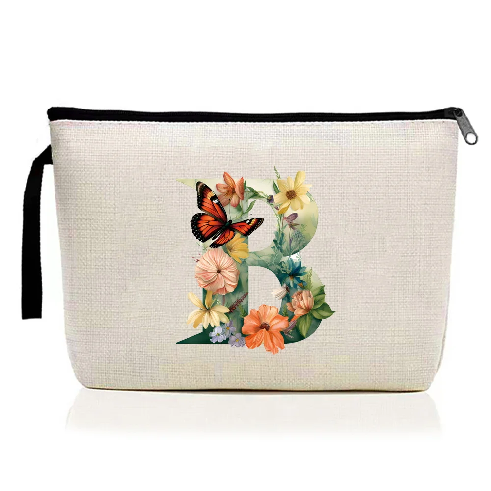 حزمة ماكياج أحمر الشفاه سستة حقيبة التخزين لوازم ماكياج كيس التخزين المحمولة السفر منظم مستحضرات التجميل سلسلة رسائل الفراشة