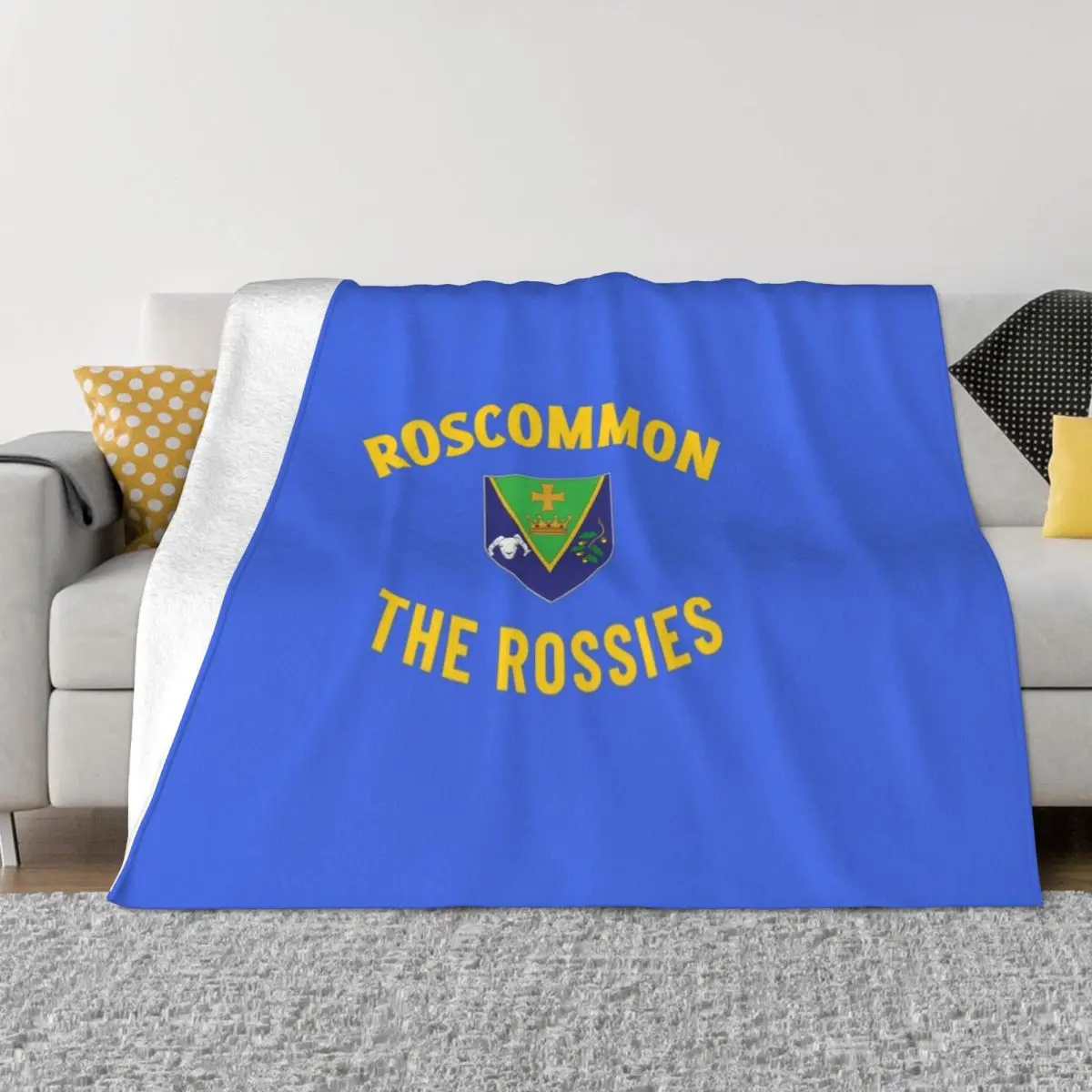 Roscommon The Rossies Throw Blanket Dorm Room Essentials Cute Blanket