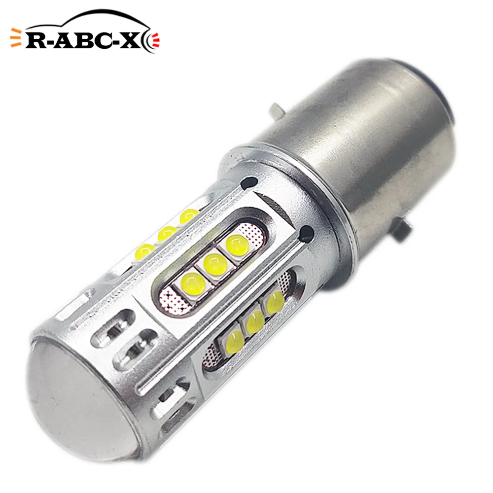 

BA20D H6 LED Motorcycle Headlight Plug&Play Bulb High Brightness White Light Motorcycle Front Lamp Replacement with Premium Chip