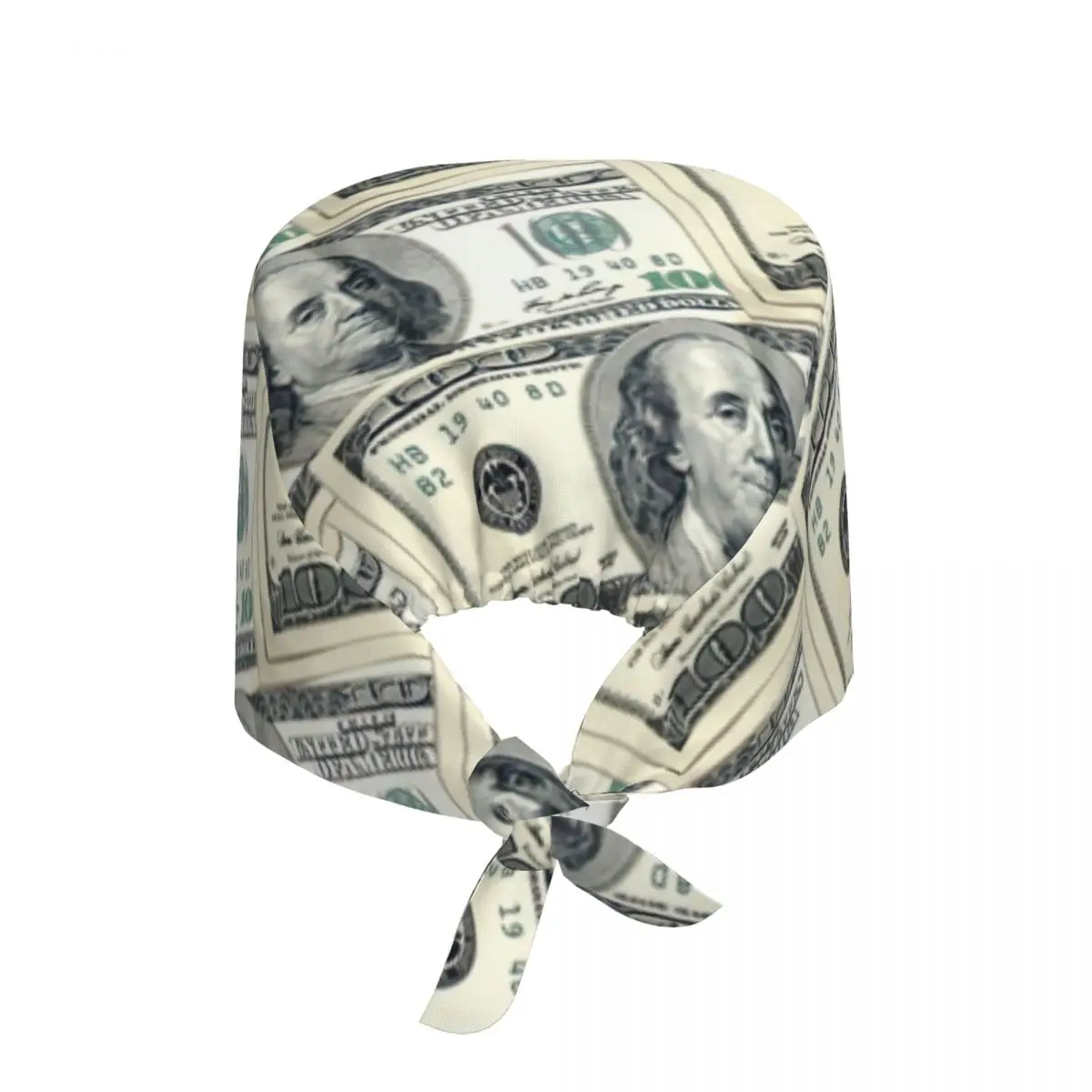 Adjustable 100 Dollar US Money Art Working Hat Women Men Scrub Caps Scrub Nursing Doctor Surgeon Cap for Dentist