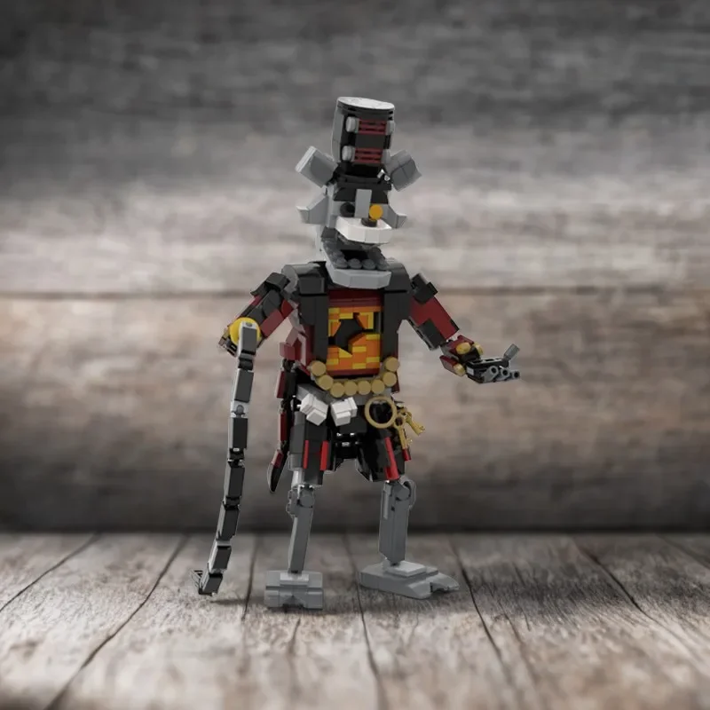 686ピースモデルビルディングブロックセット-–-リングマスター・フォクシー-–-fnaf-arアニマトロニック・クロウウィズ・ケーン-クリスマスギフトブロック