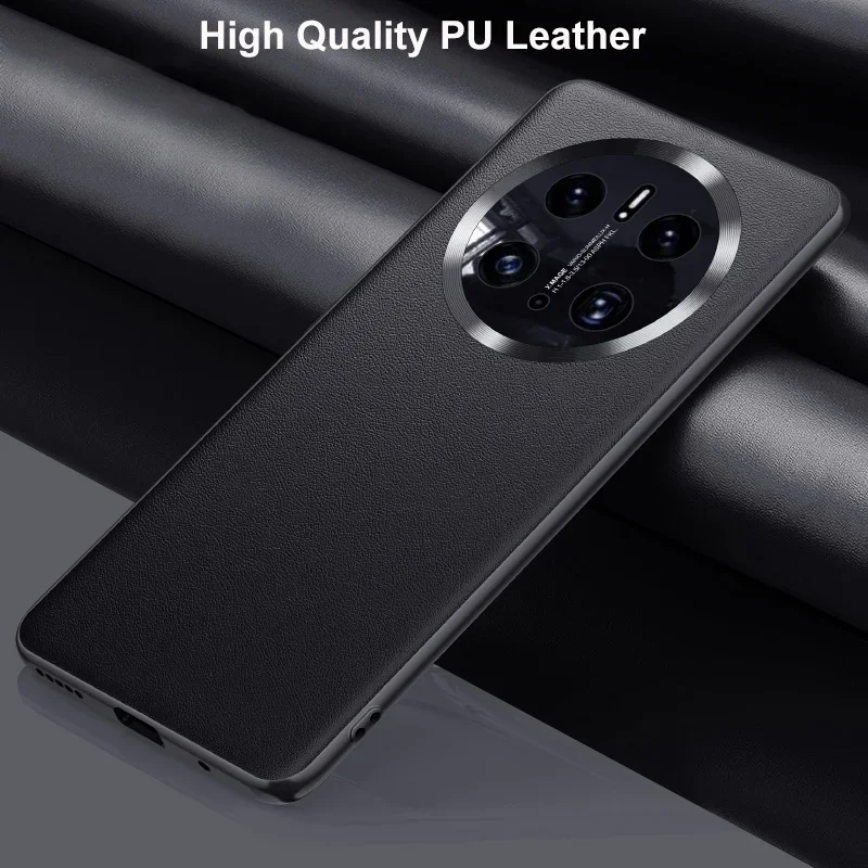 Luxury PU Leather Case For Huawei Mate 50 Back Cover Matte Silicone Shockproof Protection Phone Case For Huawei Mate 50 Mate50