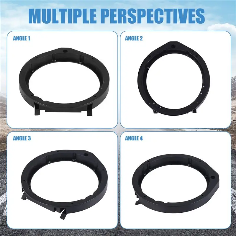 A95E-2PCS 6.5 Inch Car Horn Gasket Car Speaker Adapter With Wiring Harness For Honda Civic Accord CR-Z Insight 2006-2011