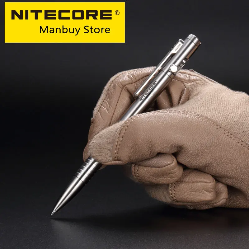 NITECORE NTP30 Titanium Alloy Tactical Pen Self Defense Personal EDC  Survival Writing Emergency Glass Breaker Multipurpose