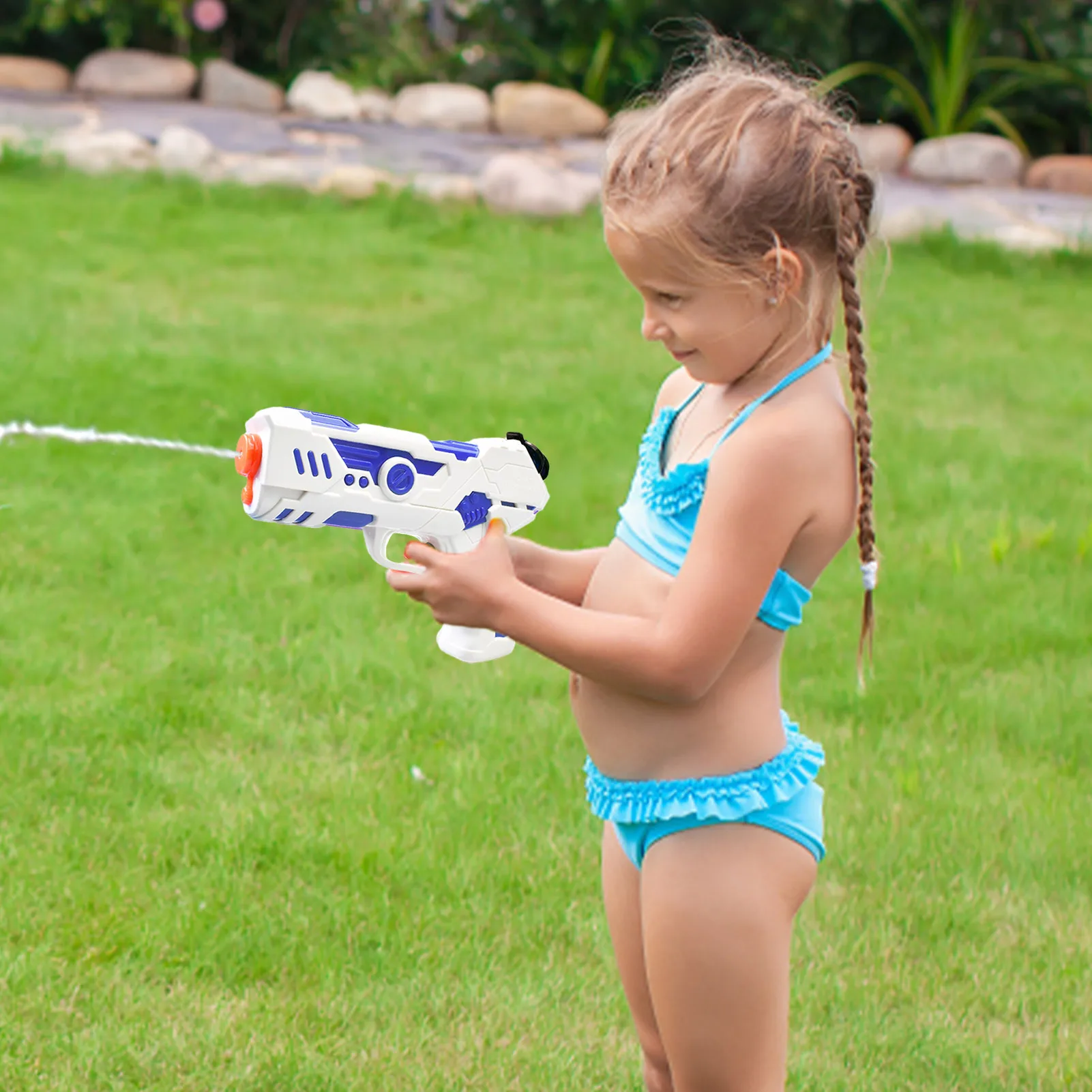 Wasser pistolen Spielzeug Wasser Spritzpistolen für Kinder leistungs starke Wassers pritz pistolen mit 250ml Kapazität Wasser pistolen für Sommer wasser im Freien