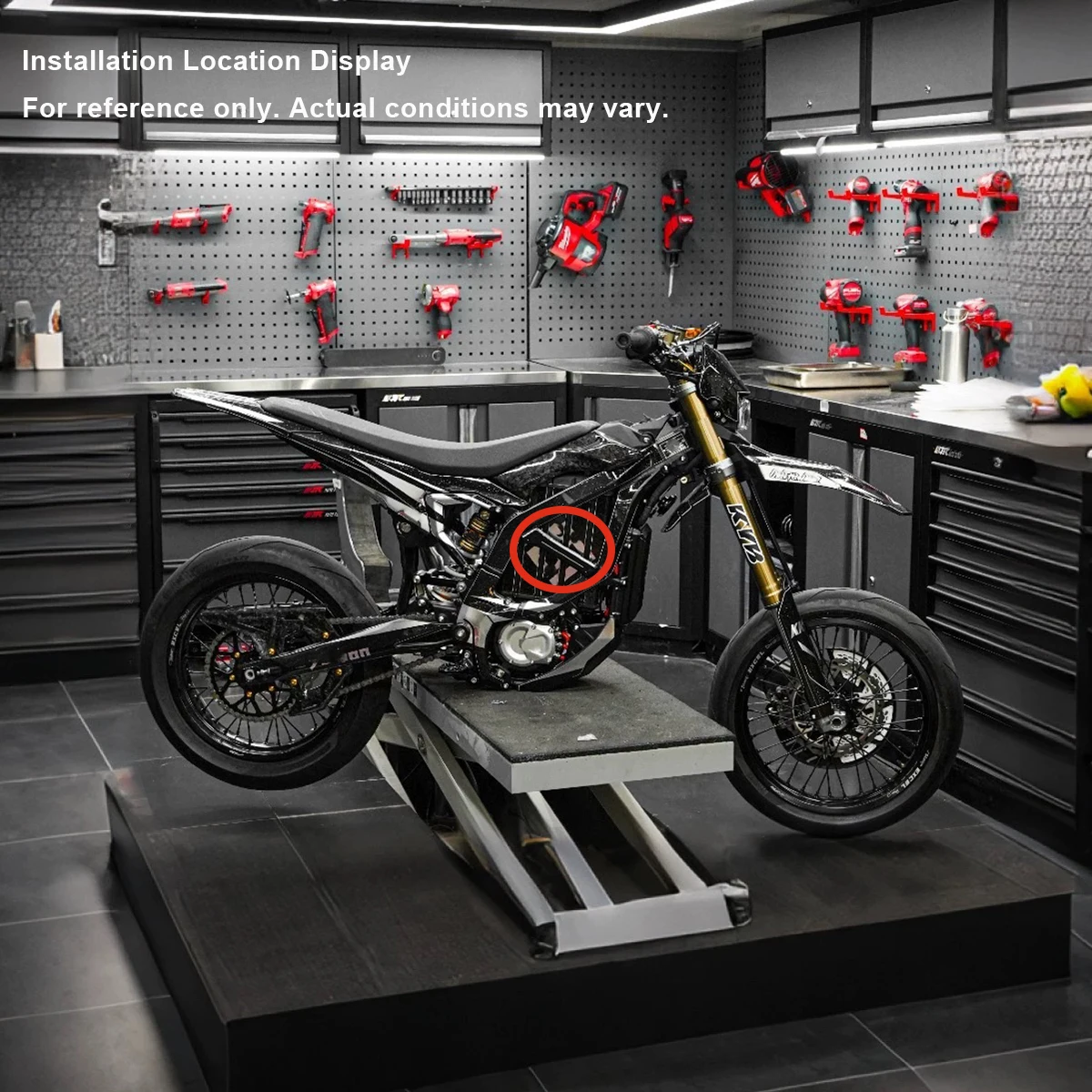 Super ebike Bici da cross elettrica Ultra ape Parti modificate Telaio Vano batteria Barra di rinforzo Supporto telaio in lega di alluminio