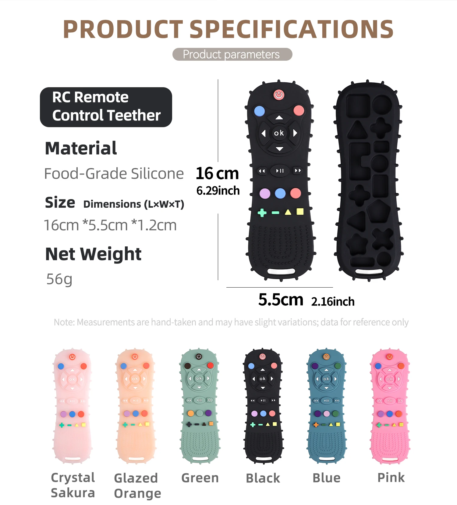 Baby Silicone Remote Control + Game Controller Teething Set Bpa-Free Teething Toy Soothing Teether Sensory Training Toy for 3-12 Months Old Babies view 2