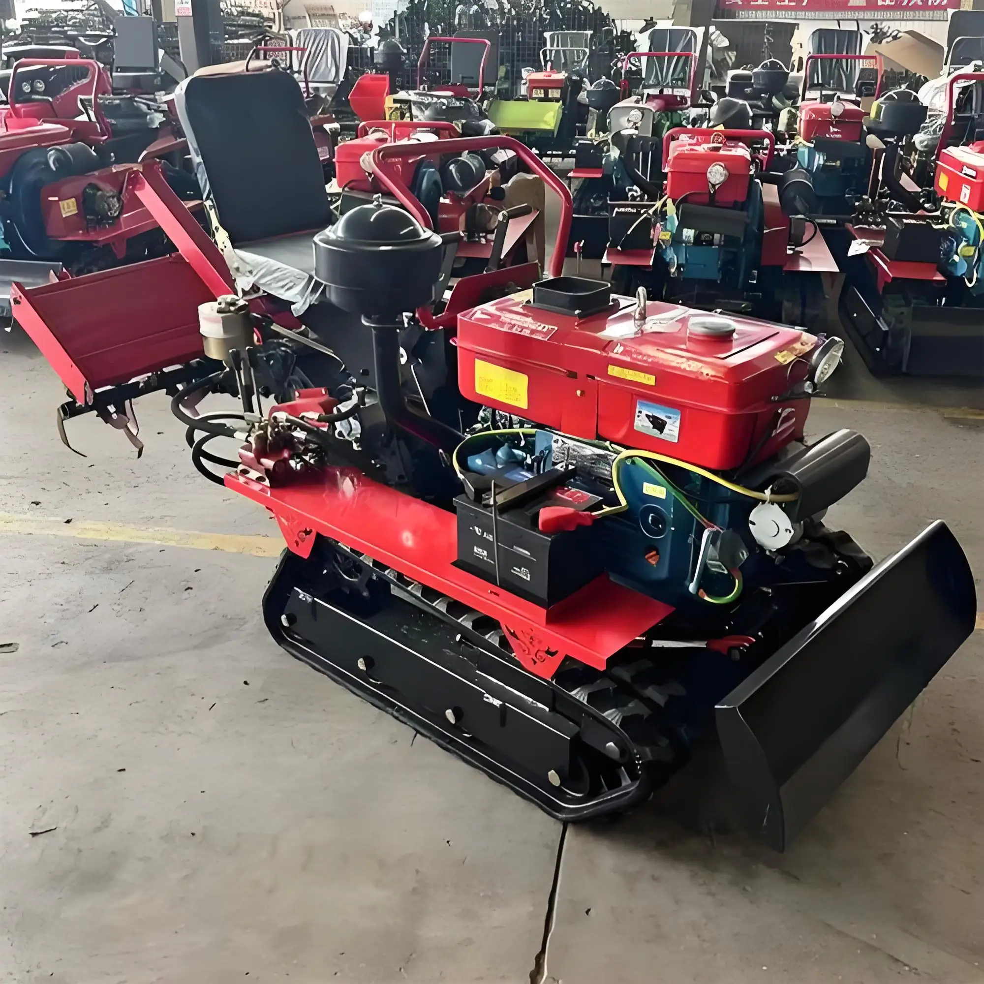 Quick Delivery Amphibious Rotary Tiller Machine 35 HP Rice Field Farm Rotary Tiller Multifunctional Diesel Power Rotary Tiller