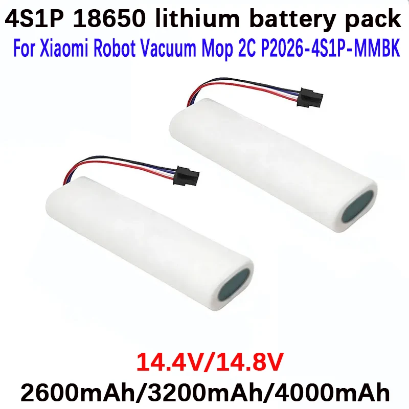 2027 4S1P 3500mAh Vacuum Mop 2C XMSTJQR2C/ Trover Robot LDS Vacuum Mop Finder RLS3 Vacuum Cleaner Battery P2026-4S1P-MMBK
