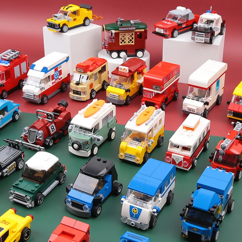 

Compatible Technical City Cars Blocks Toys for Boys Girls Collection MOC Pull Back Trucks Vehicles Bricks for Kids Birthday Gift