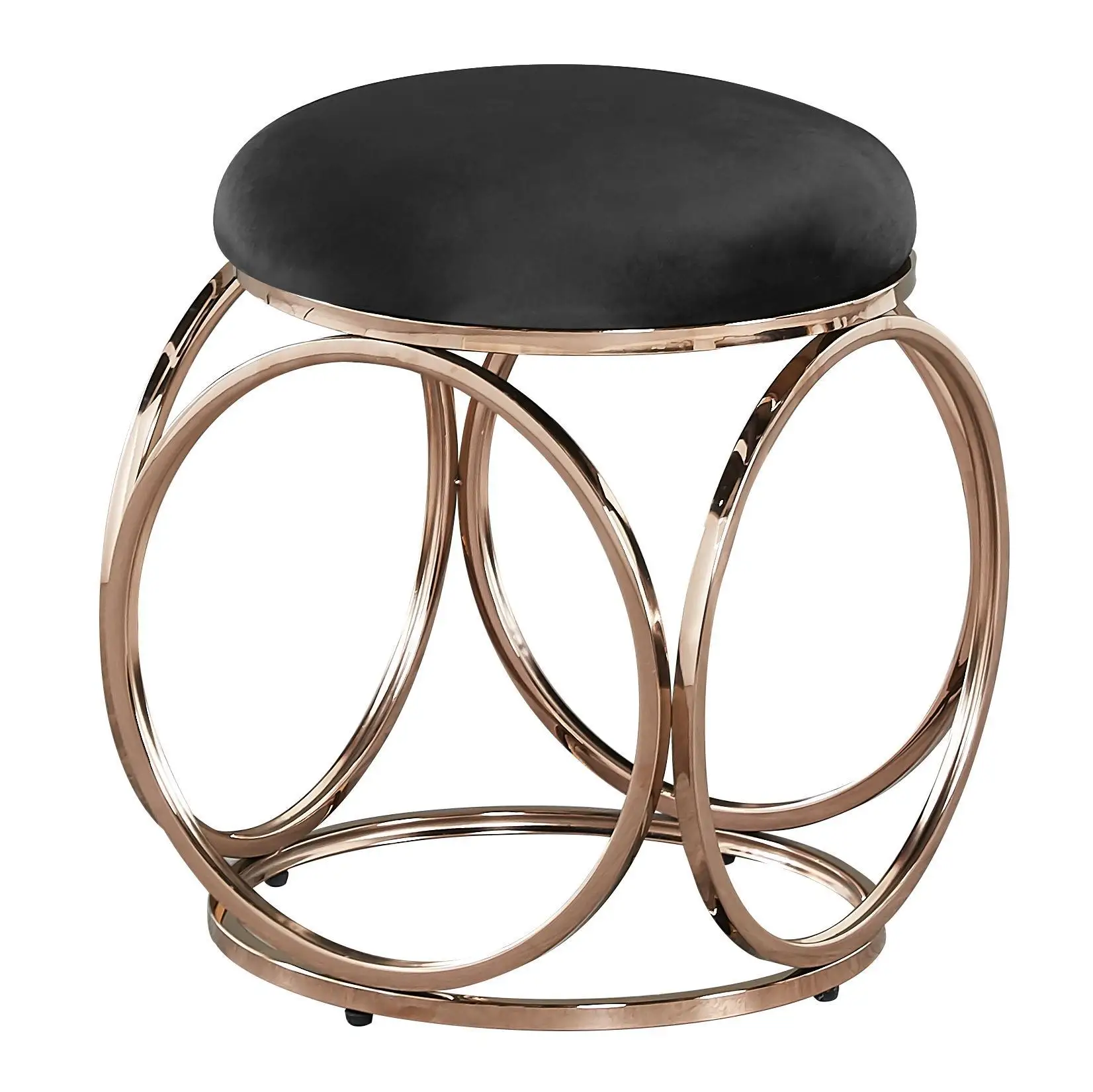 الجانب بوف البراز غرفة المعيشة الوردي المخملية جولة بوف القدم البراز الحديثة العثمانيين البراز