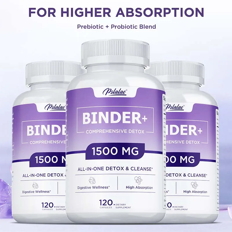 

Detox Binder Supplement - Detox Supplement, Highly Absorbable, Cleanses and Detoxifies The Intestinal Digestive System