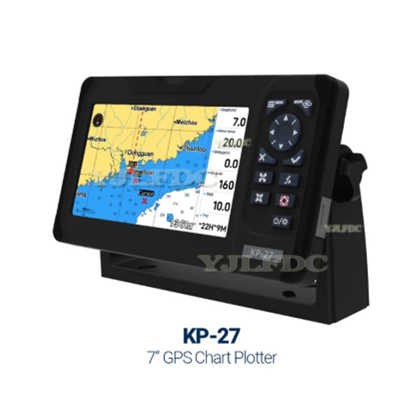 KP-27 7-inch Marine GPS Chart Plotter Marine GPS SBAS Navigator Locator Display Function Ship Boat Marine Navigator