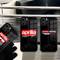 Aprilia Phone Case For IPhone 14 Pro 15 Max Plus 13 12 11 X XR XS 8 7 6 MINI SE 2022 Glass Design Back Cover