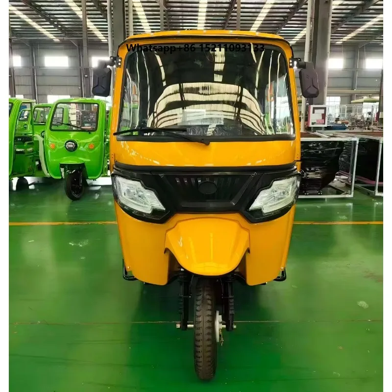 Factory Wholesale Electric Three-wheeled Passenger Tricycle  Best-selling Tuk-tuks Pure Electric Closed Customizable