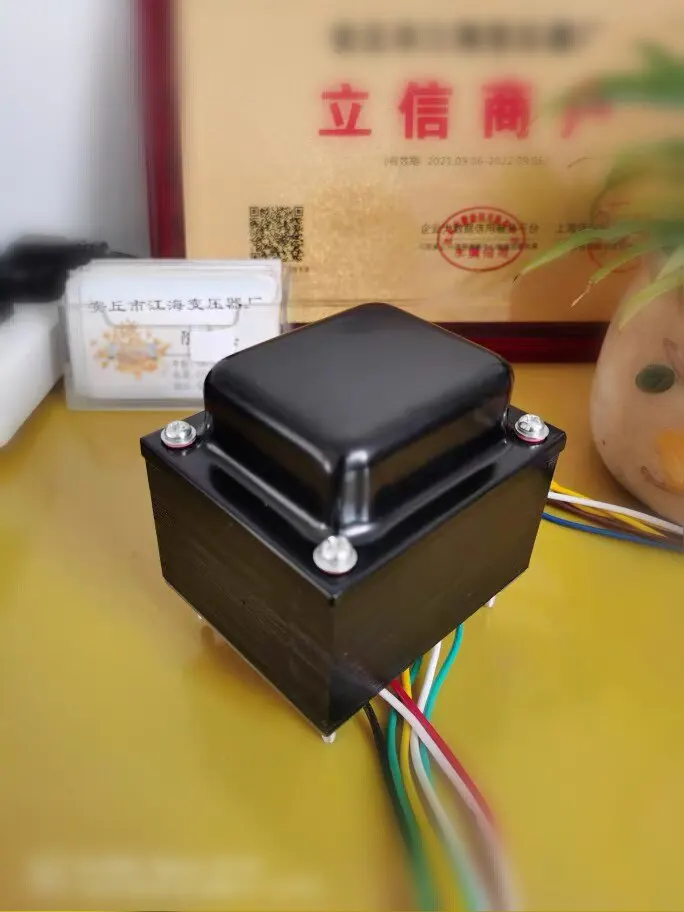 110W Pure Copper Power Transformer 86*50mm Dual 250V Output for Tube Amplifier DIY Audio Power Supply Accessory