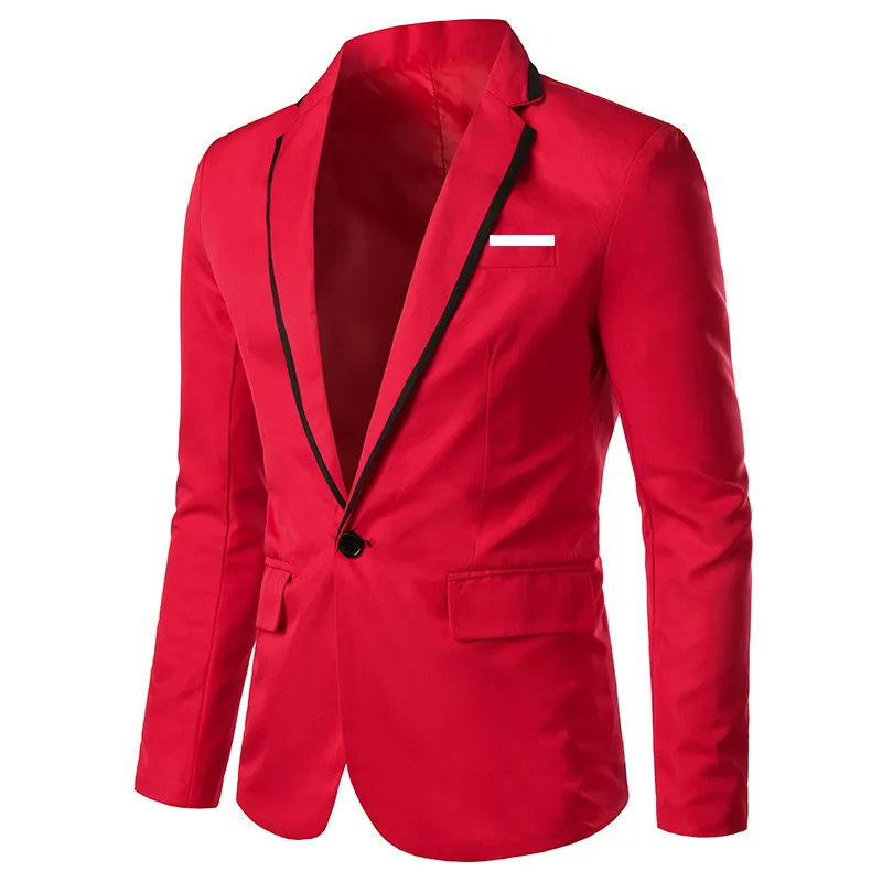 Mode Neue Männer Business Casual Anzüge Slim Fit Jacke Blazer Kostüm Anzüge Kleid Jacke