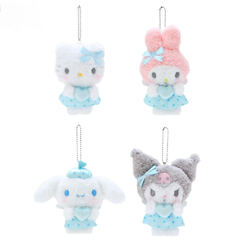 

Аниме мультфильм Sanrio Hello Kitty My Melody Cinnamoroll новая плюшевая игрушка модная милая плюшевая игрушка кулон брелок аксессуары подарки
