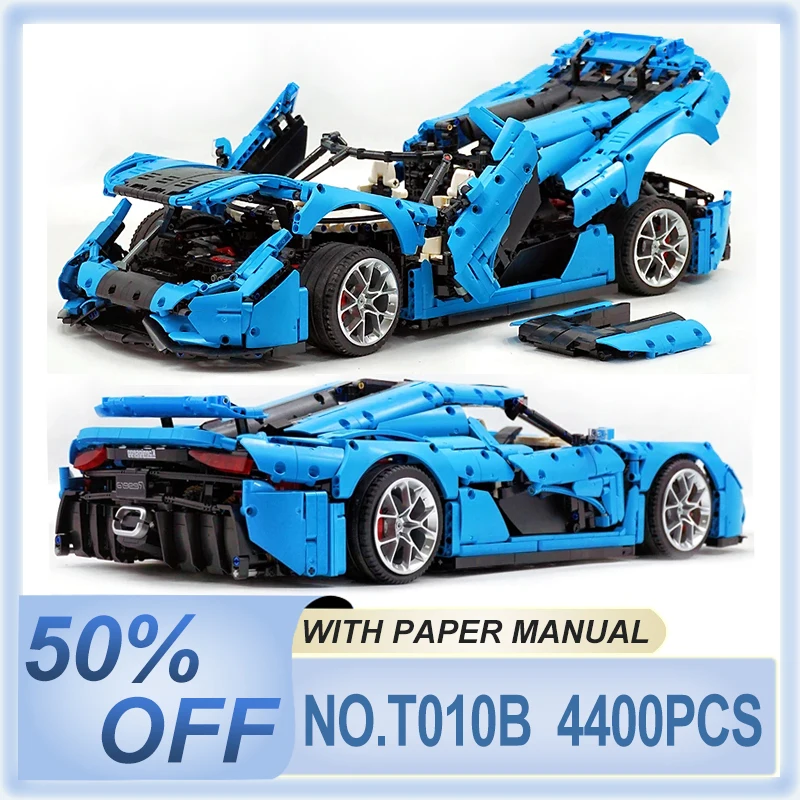 

Достойный T010B Технический супер спортивный автомобиль Гоночный гиперкар Модель Строительный блок Кирпичная головоломка DIY Игрушка Подарки на день рождения для детей