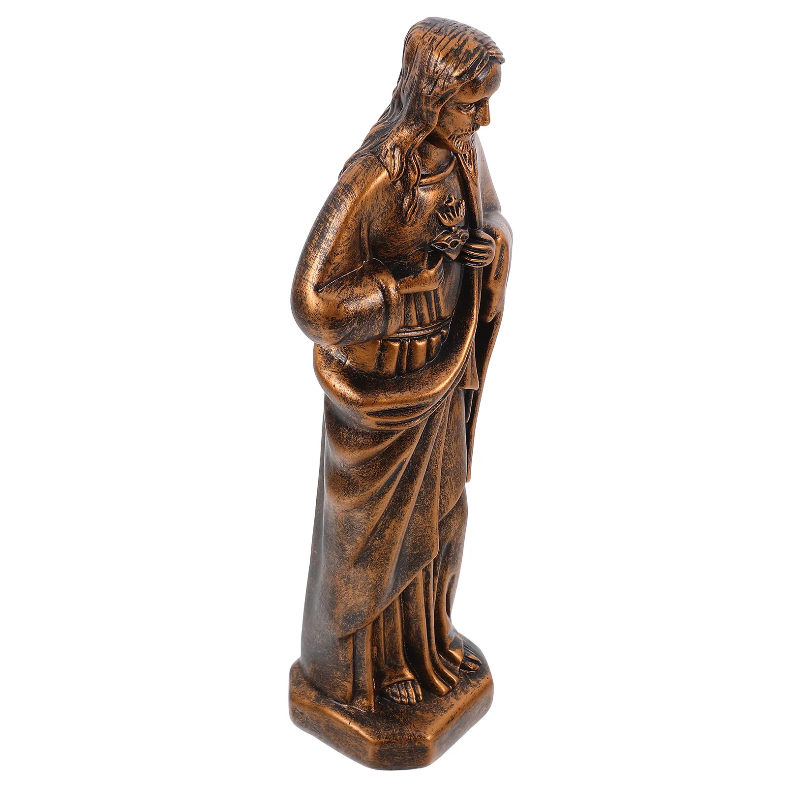 

1pc Holy Father Statue Desktop Sculpture Small Blessed Holy Figurine Religious Ornament Decor Christian Craft Item