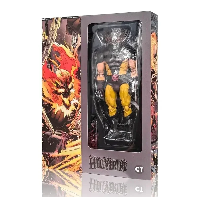 In Stock Ct Toys Wolverine Hellverine Figures Hot Mafex 096 X-Men Action Figure Anime Figurine Statue Collection Model Kid Gift