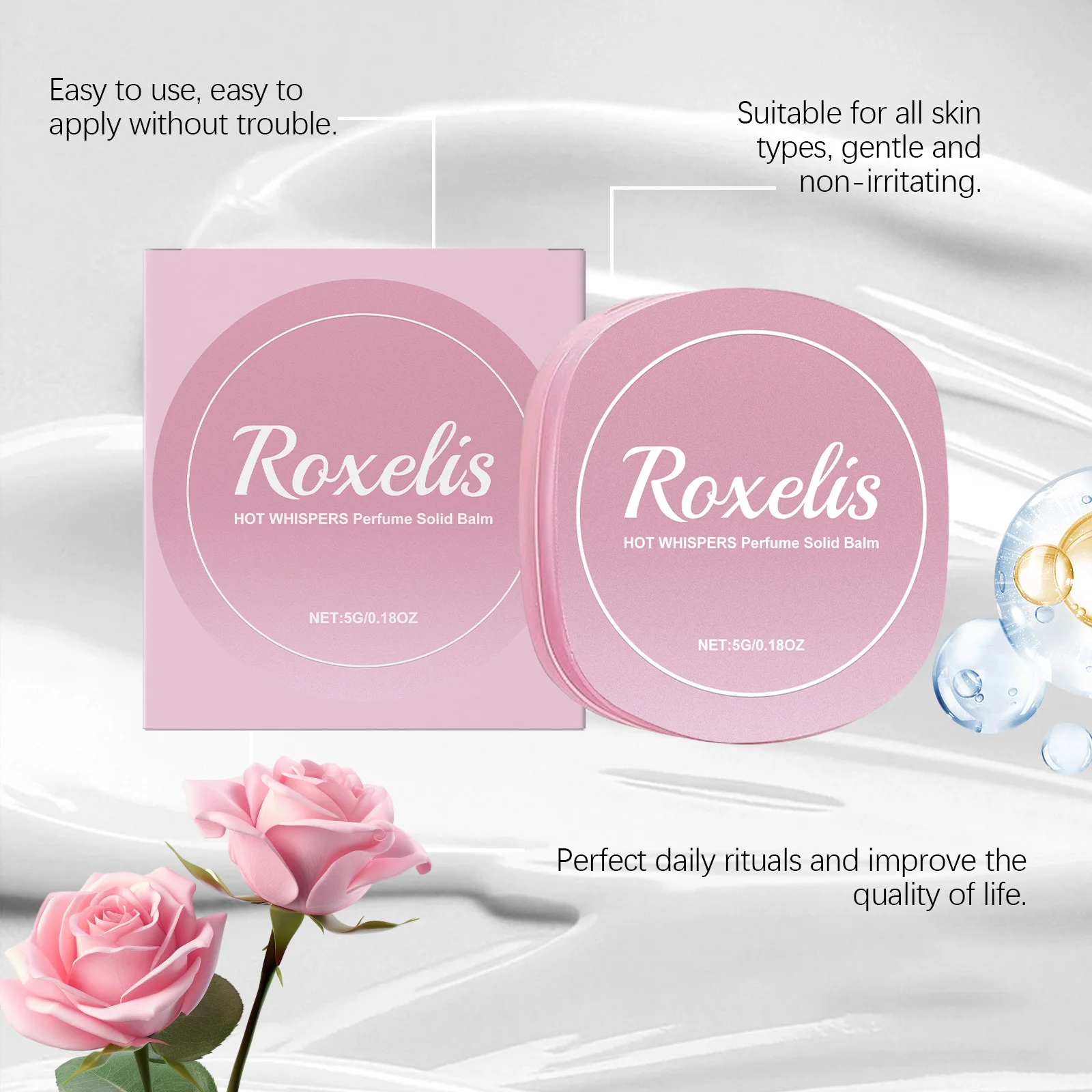 عطر الجسم الصلب الزهري طويل الأمد عطر لا يقاوم طبيعي طازج رومانسي مزاجه محمول للسفر للنساء والرجال