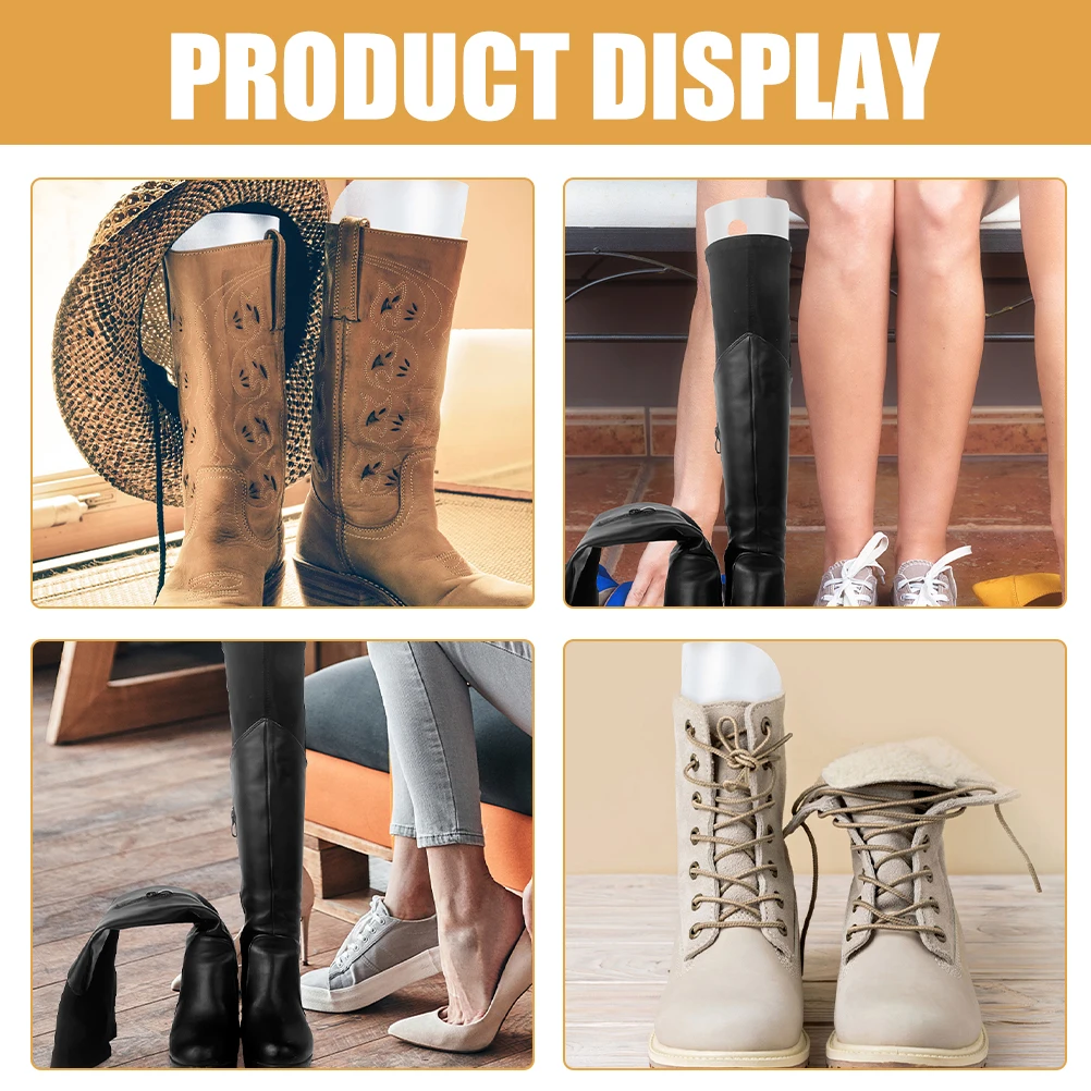 

Boot Stay Stands for Tall Boots Stereotypes White Plastic Shaper Inserts Women's