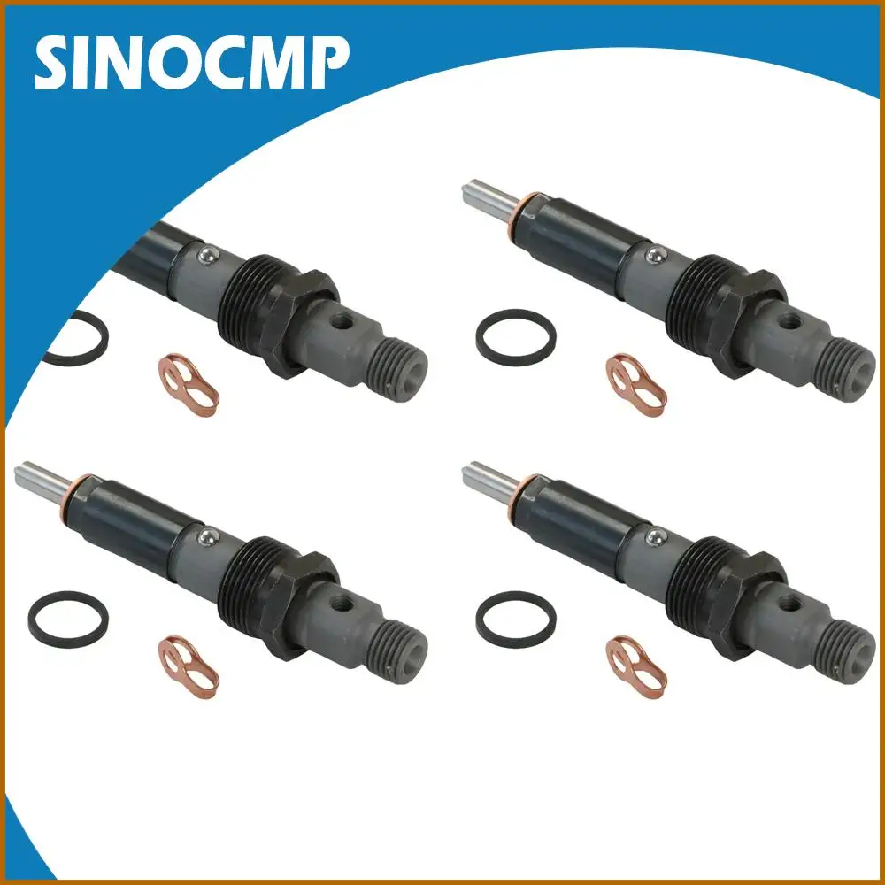 

SINOCMP 4 шт. дизельный двигатель, резьба топливной форсунки 14 мм 4928990 для двигателя Cummins 6BT с гарантией 3 месяца