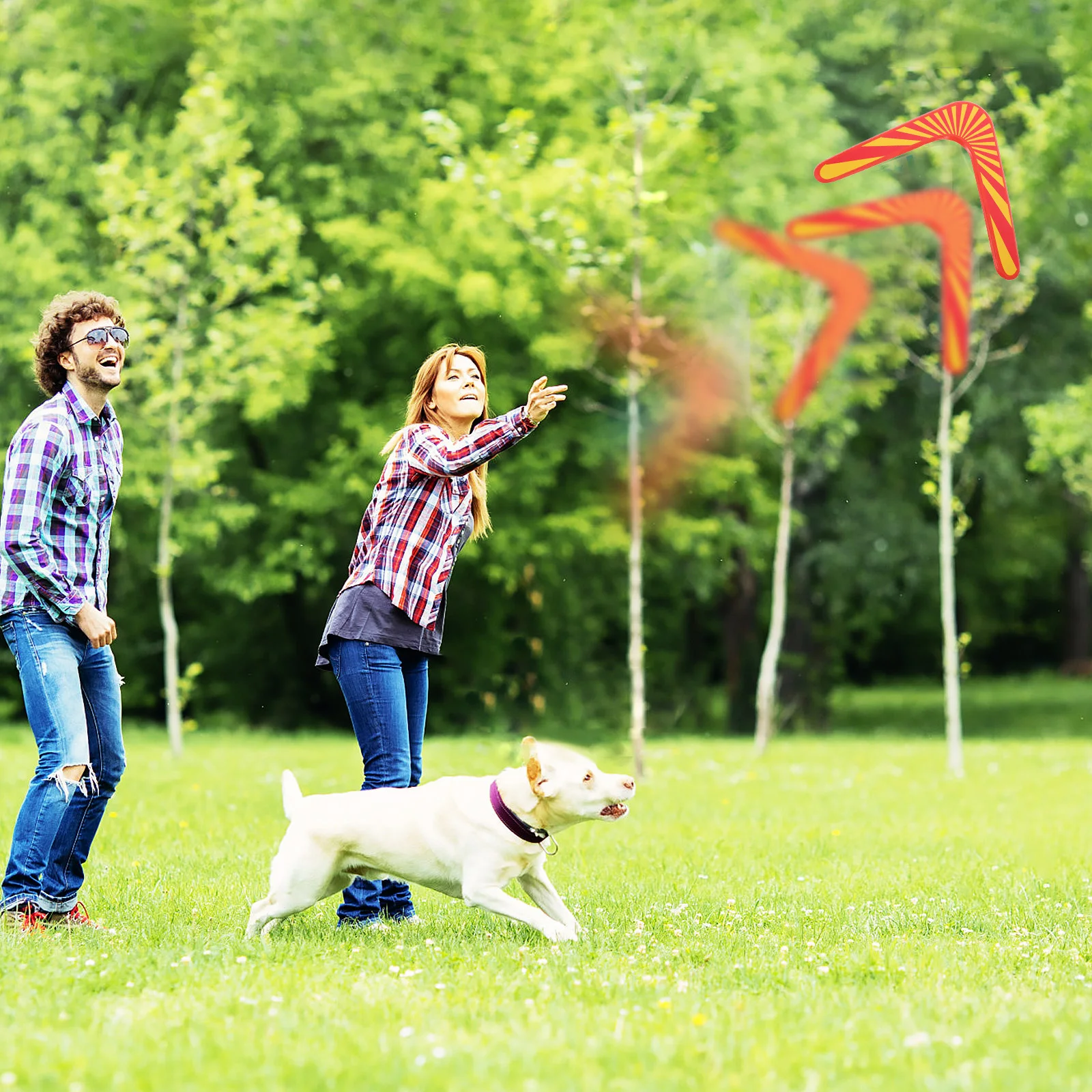 

Heavy Duty Wooden Boomerang for Adults Outdoor Flying Sports Exercise Return Game Fun Throwing Catch Recreation Backyard Lawn