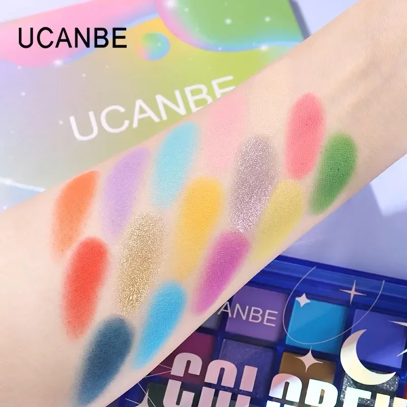 UCANBE 15 odcieni paleta cieni do powiek Shimmer Glitter Matte Matellic paleta cieni do powiek