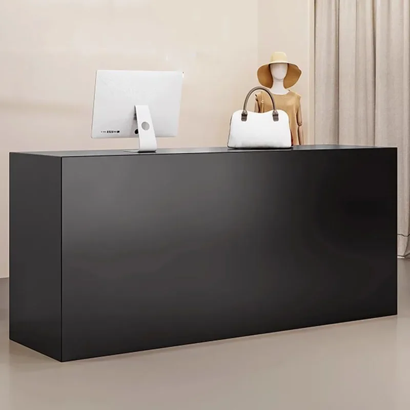 

Small Bar Salon Reception Desk Receptionist Standing Office Table Mobile Checkout Counter Retail Laudry Cabinet Bureau Furniture