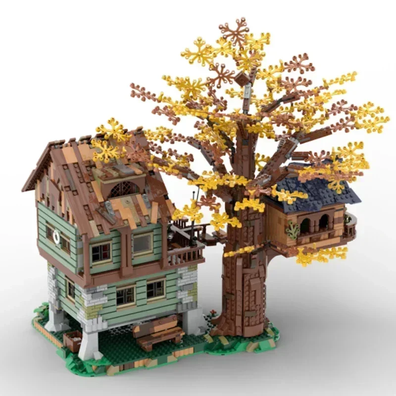 Street View รุ่น Moc อาคารอิฐ Lonely Fishing Cabin 21318 เทคโนโลยี Modular Blocks ของขวัญของเล่นคริสต์มาส DIY ชุดประกอบ