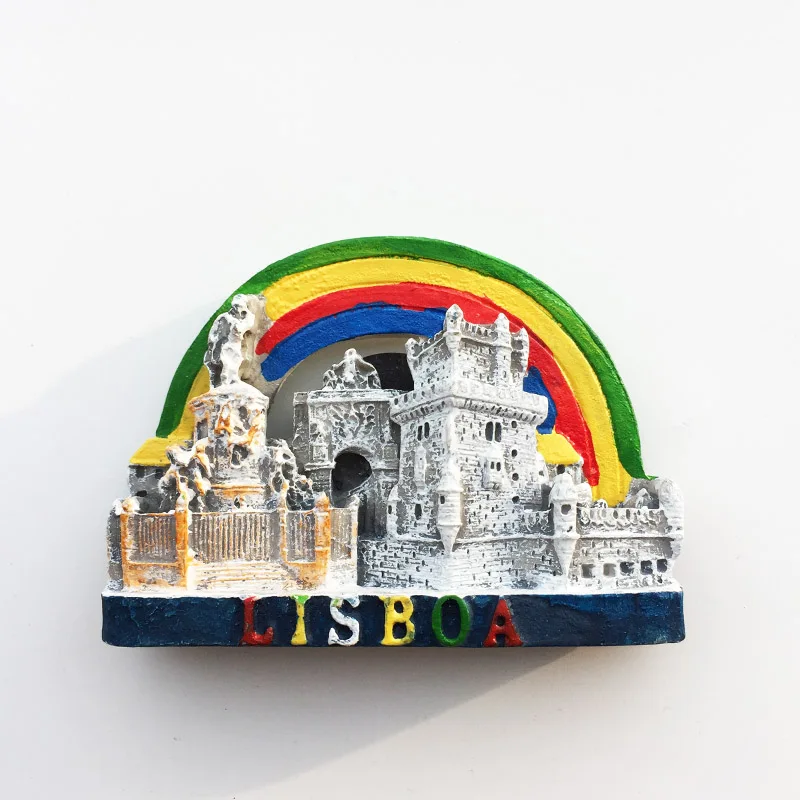 Europe Portugal Lisboa Tourist Souvenir Fridge Magnets Decoration Articles Handicraft Magnetic Refrigerator Collection Gifts