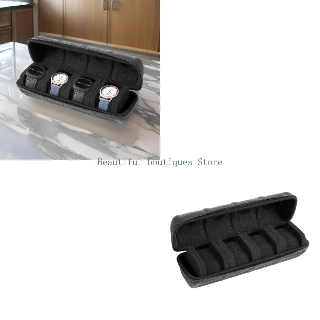 U4LF Stylish Watch Travel Case Offer Safe Storage and Organization for Enthusiasts