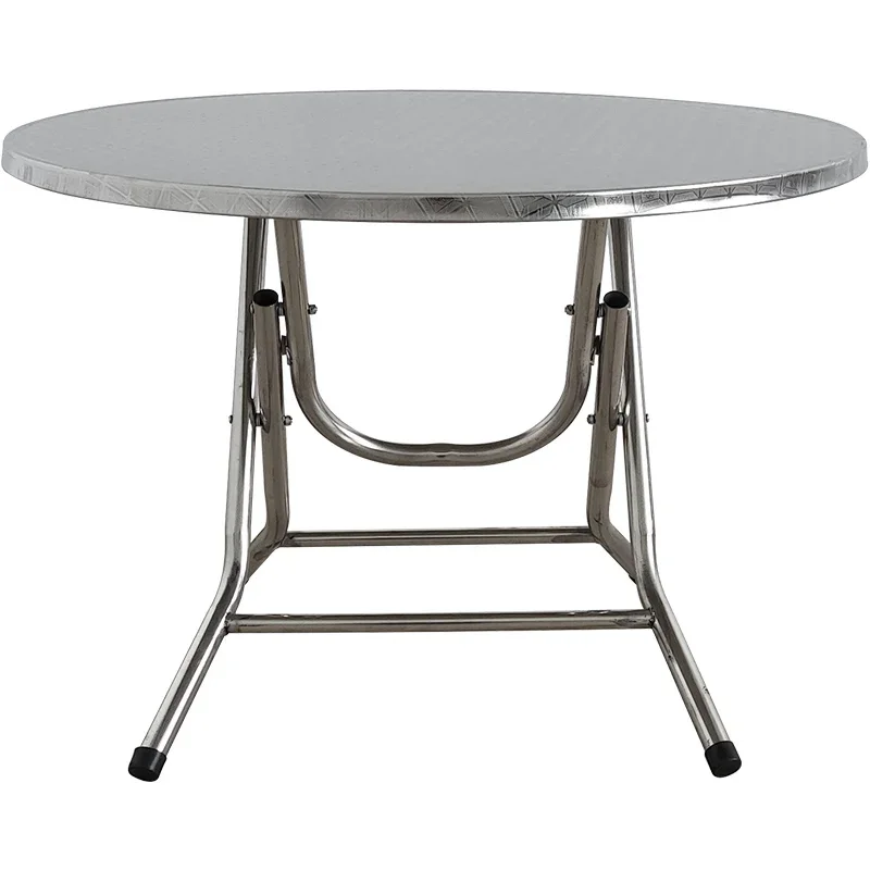 Stainless steel foldable table small low table children round round tabl square square tabl thickened dining table outdoor