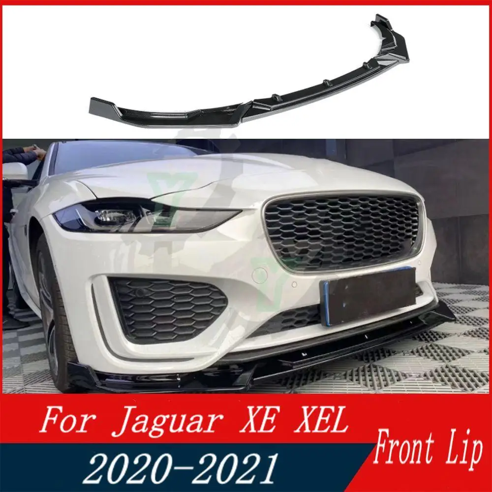 

3PCS Front Bumper Lip Spoiler Splitter Diffuser Detachable Body Kit Cover Guard ForJaguar XE XEL 2020 2021 Car Accessories