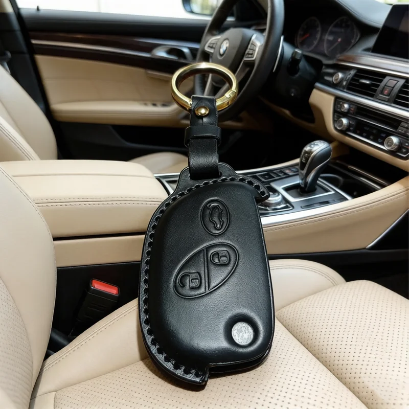 Handmade for Maserati Quattroporte Ghibli Levante GranTurismo GranCabrio Flip Folding Car Key Cover Case Fob 3 Button Keyring