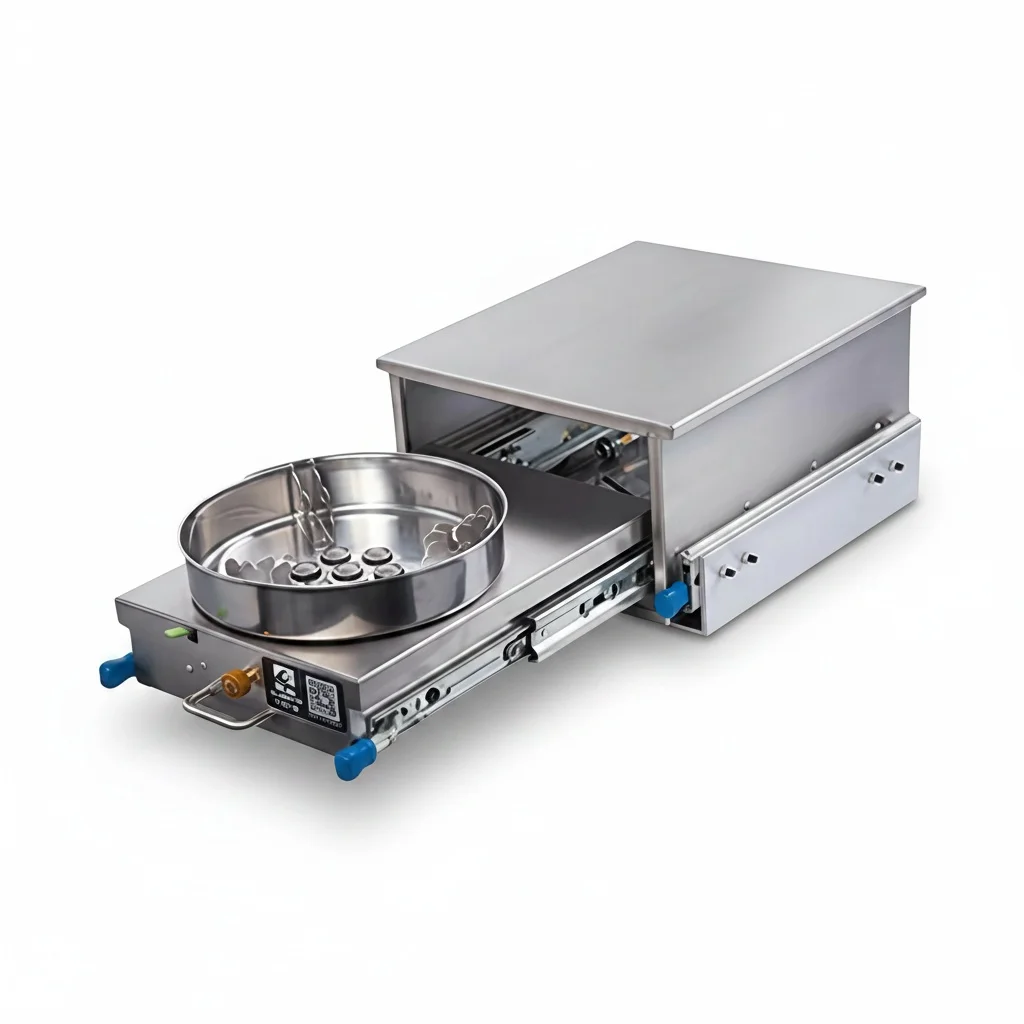 

Seven-burner Outdoor Pull-out Stove, Stainless Steel RV Cooktop, 410x360x200mm Heavy Duty High-power Caravan Burner