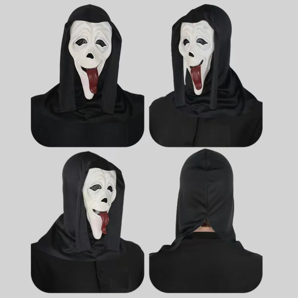 Atmungsaktive Gesichtsmaske Halloween Horror Party Cosplay Rollenspiel Requisite Gruseliges Verkleidungszubehör für Erwachsene