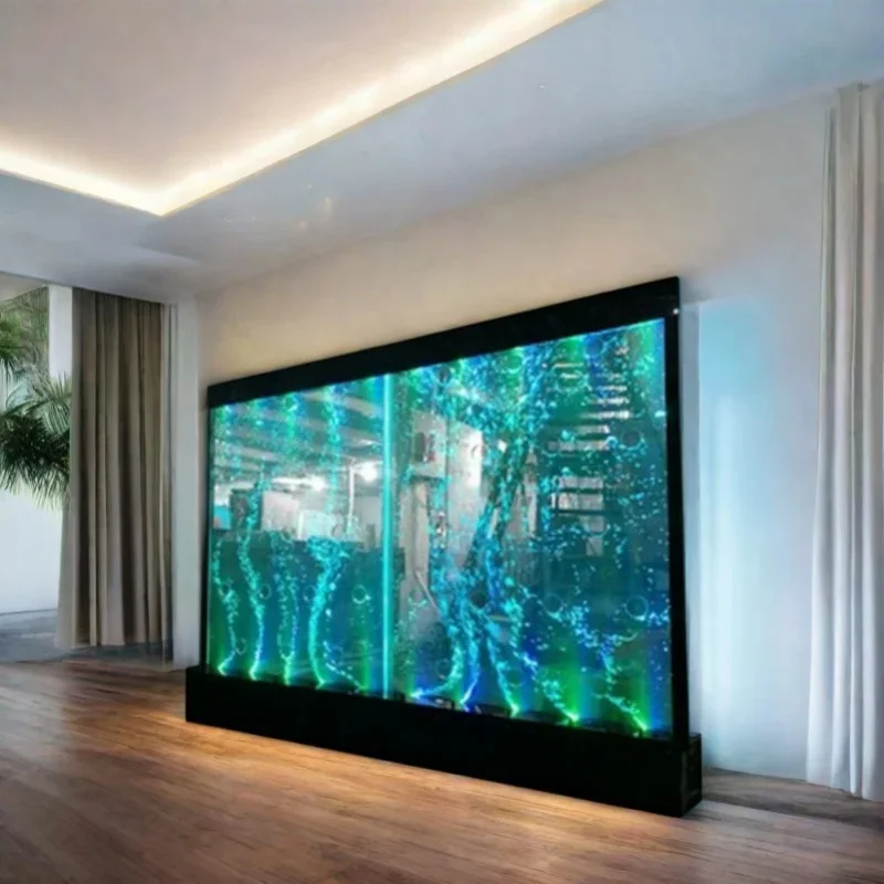 

Светодиодная акриловая пузырьковая настенная панель в современном стиле с изменением цвета, настенная/напольная, черная/белая основа, для дома