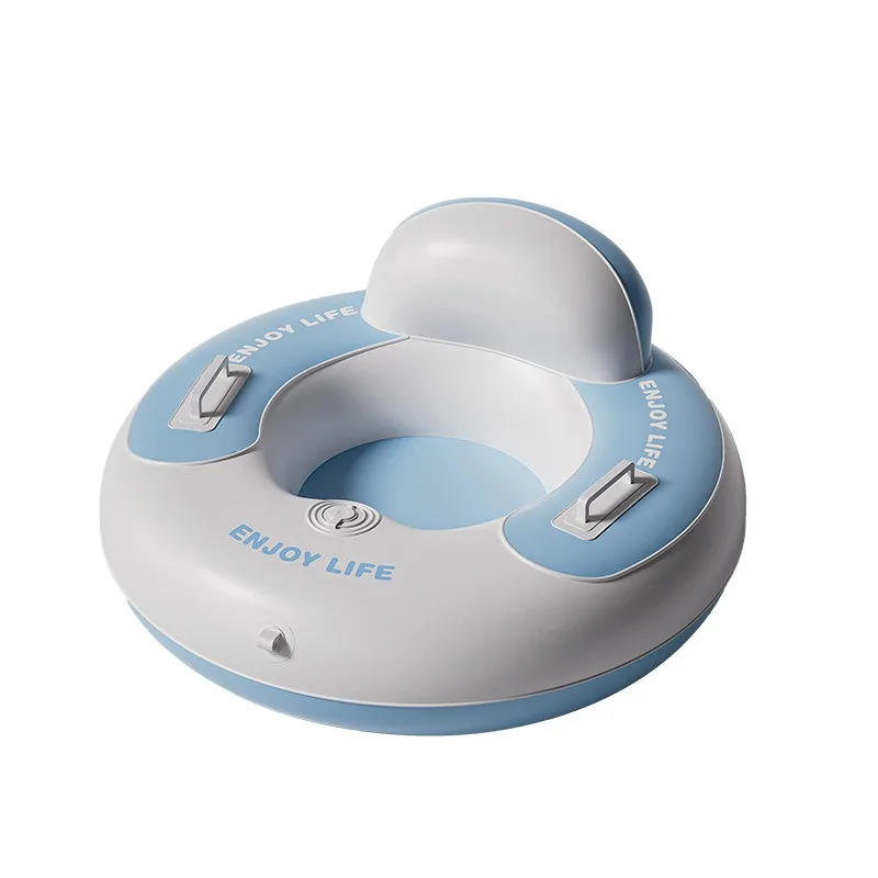 

1PC Inflatable Snow Tube with Backrest & Handles, Thickened Heavy Duty Sled for Adults Kids, Outdoor Sledding Sports Toys