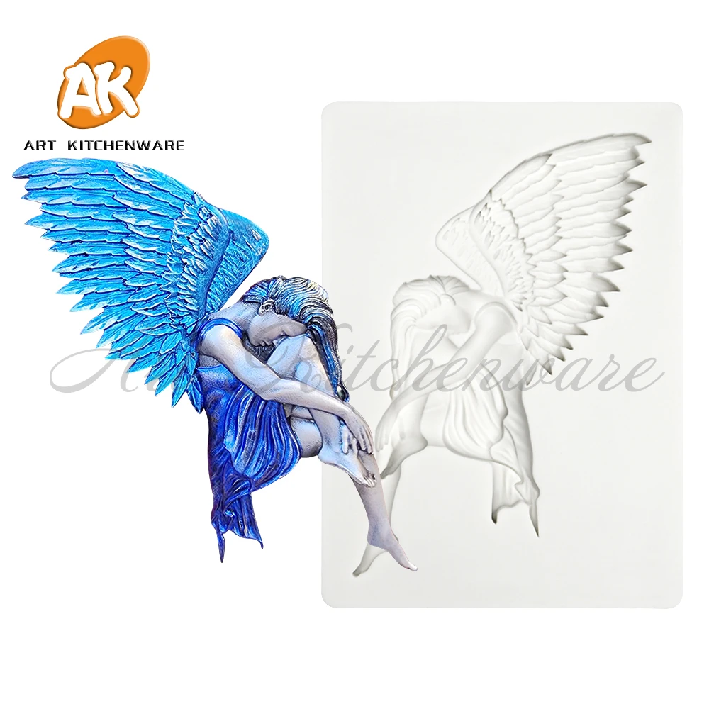 2024 Relief Angel,Frame,Queen Silicone Mold Cake Baking Decoration Chocolate Mold Baking Mold