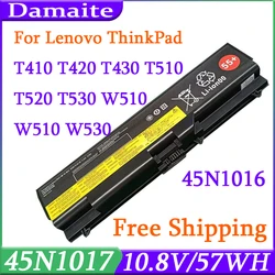45N1017 45N1016 T410 Laptop Battery for Lenovo ThinkPad T420 T430 T510 T520 T530 W510 W520 W530 10.8V 57wh 6Cells