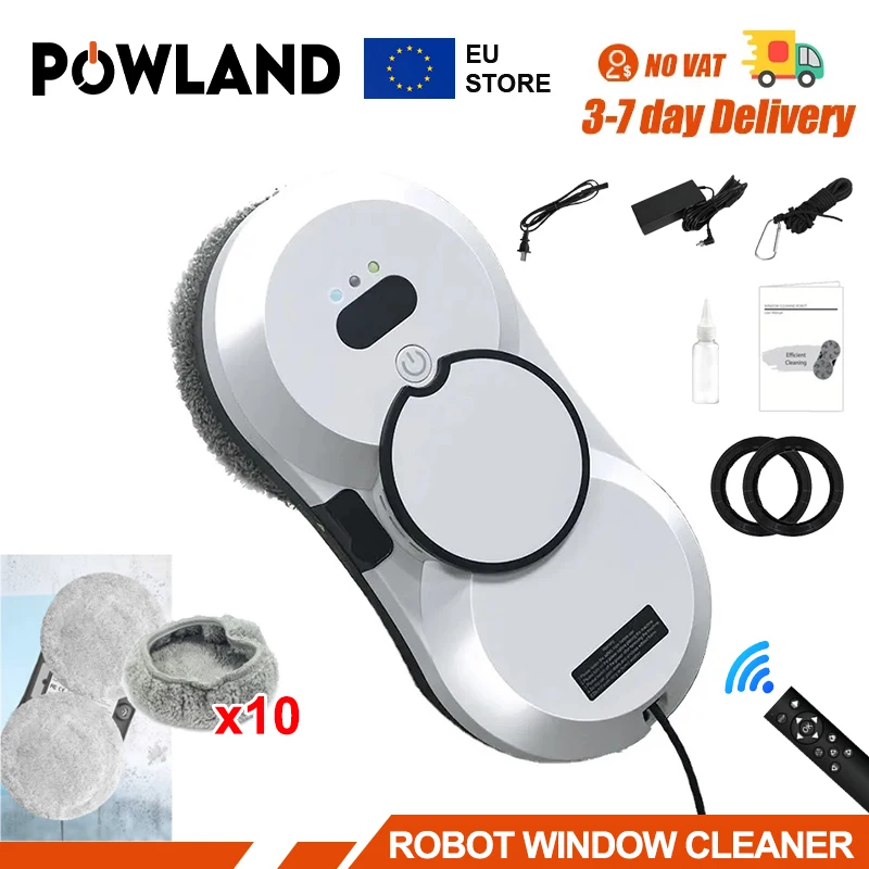 Robot 5600PA Vacuum Cleaner Window Cleaning Robot Electric Spray Electric Glass Limpiacristales Fall Prevention Remote Control