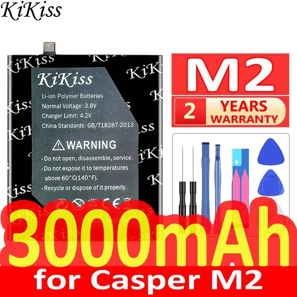 

Аккумулятор для мобильного телефона Casper M2, надежная мощность, 3000 мАч, длительное время работы