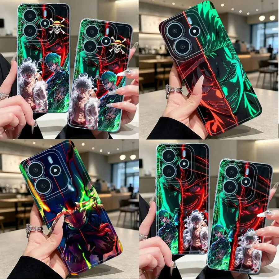 Ones P-iece Anime Soft Phone Cover Case for Xiaomi Redmi Note 15 14 Pro Plus 14C 13C 9 10 15Pro 12S 11 11S 12 A4 Note 13 