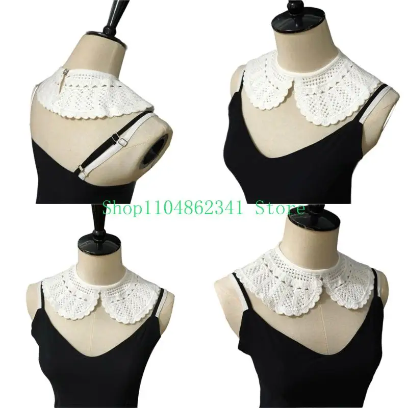5ASD FSIONALAID LACE TRIM CLANT COLLAR ACCESSION DESTACHINE DESIGN COLLAR FASHION FASHION FASHION FASHION