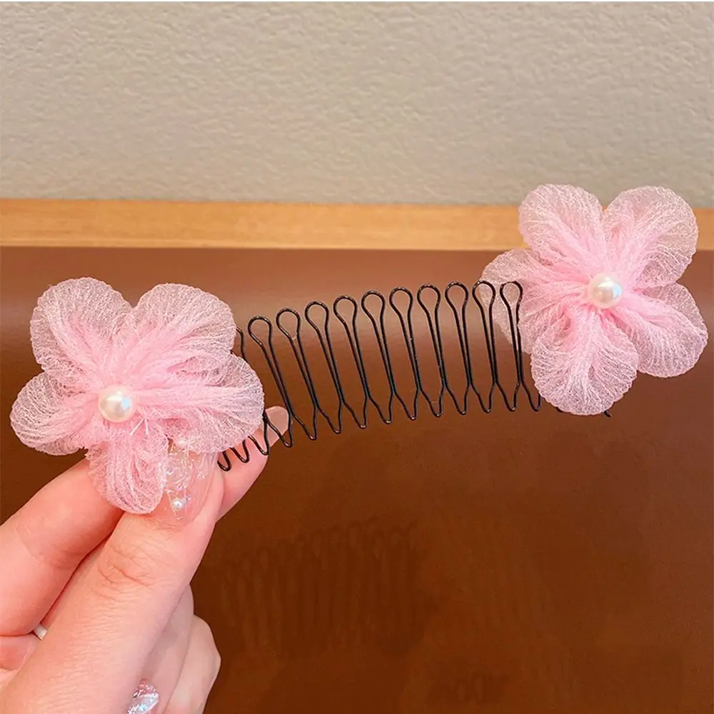 

Sweet Spring U Shape Hair Styling Comb Fixed Combs Teeth Invisible Extra Hair Holder Flower Cartoon Design Women