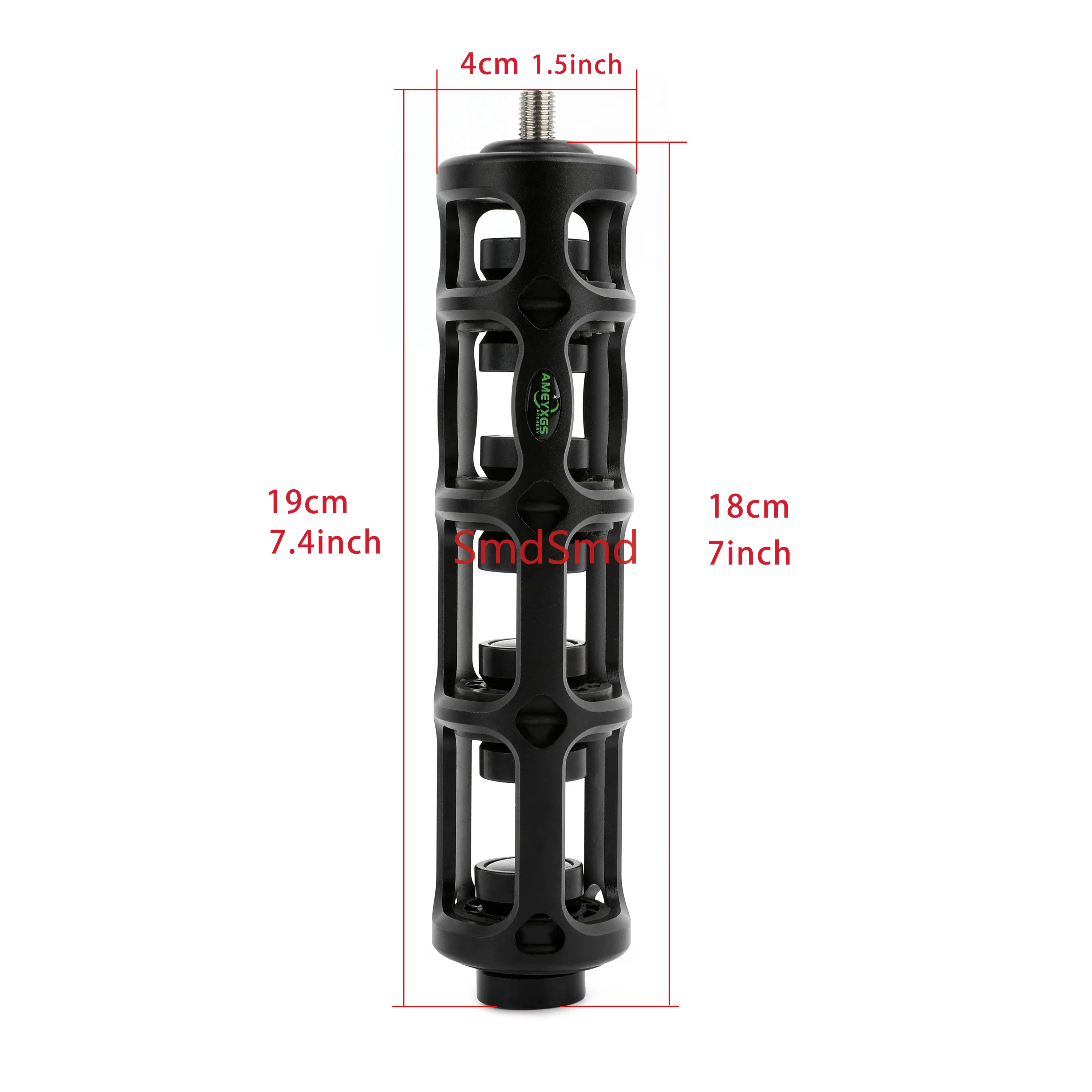 7 Inch Archery Compound Bow Stabilizer Aluminum Alloy Absorber Damper Balance Bar for Bow Hunting Outdoor Shooting Sports